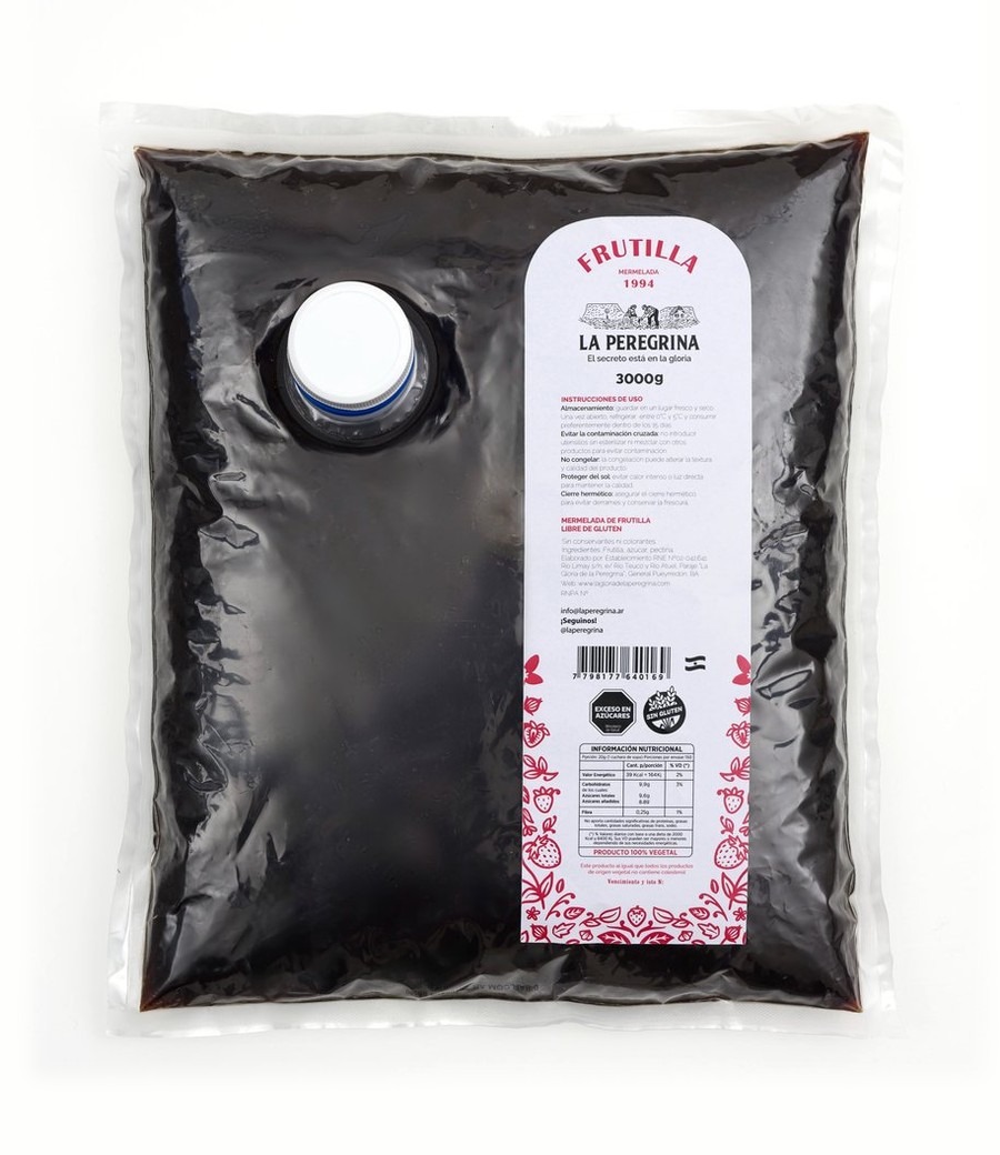 Mermelada de frutilla en envase de 3 kg
